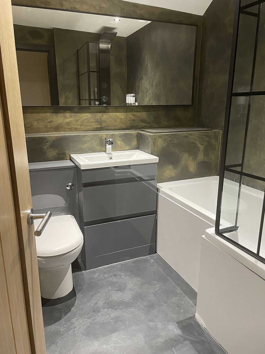 Complete Bathroom Refit, Venetian Plastering using Micro Cement ...